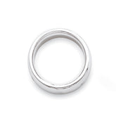 14k White Gold 3mm Standard Weight Comfort Fit Wedding Band Size 13.5